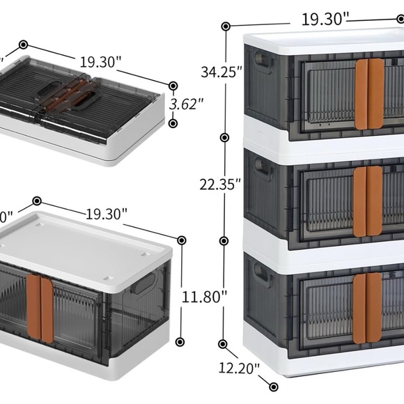 Closet Organizers and Storage - Trunk Car Organizer with Lids and Doors - Picture 4 of 6